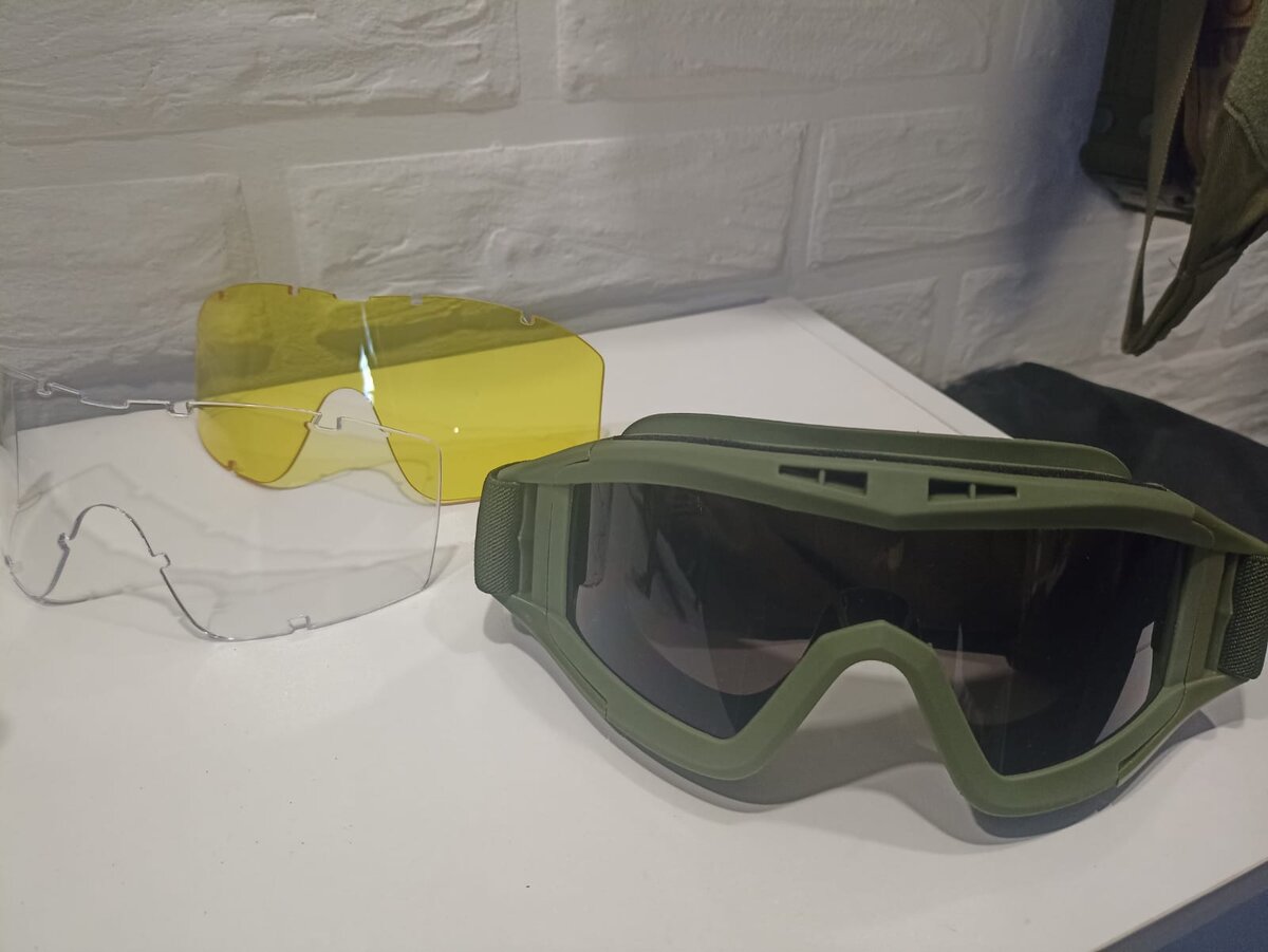 Тактическая маска очки со сменными линзами