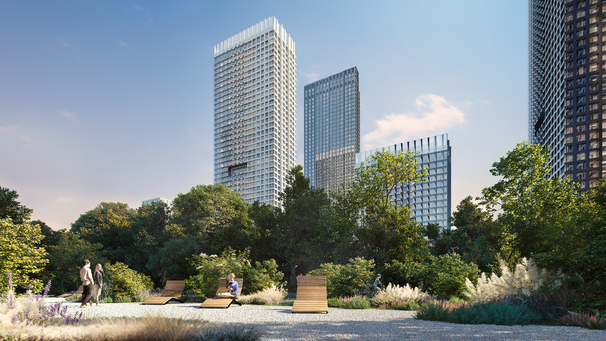 ландшафтный парк в Upside Towers 