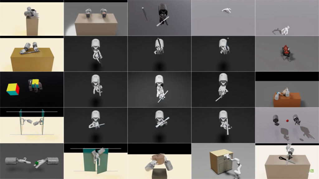   Варианты действий роботов