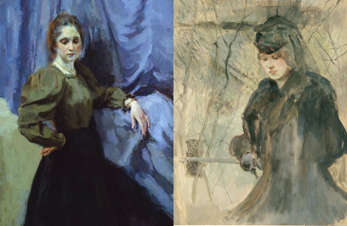 Елизавета Михайловна Мартынова в работах художников Осипа Браза и К. Сомова