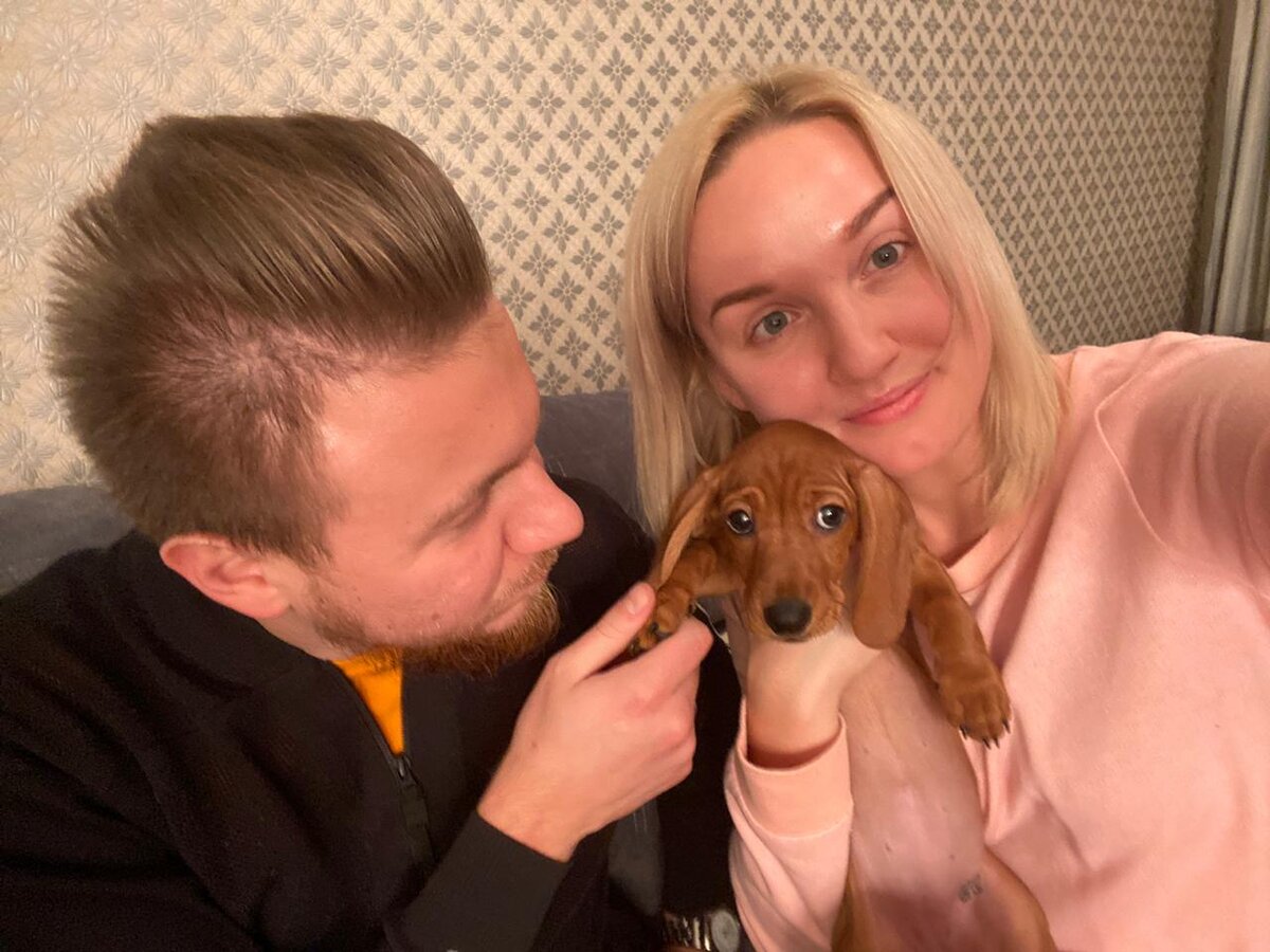 Ноябрь 2019г. Первый день и первое селфи с нашей таксой.