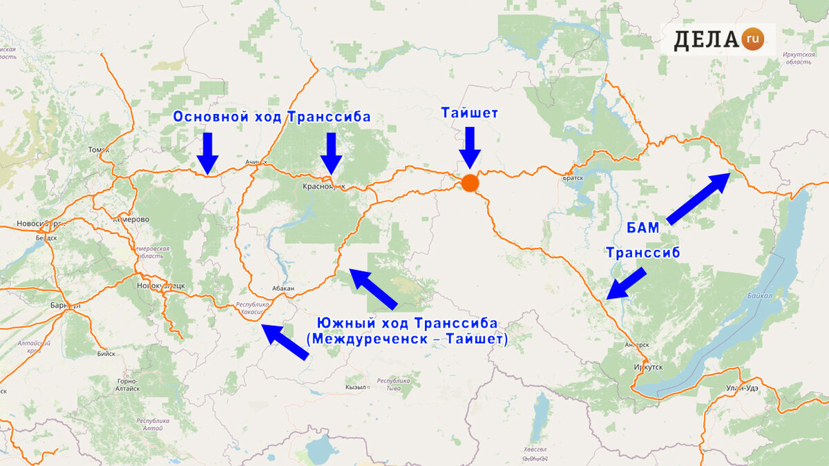 Схема дорог междуреченска