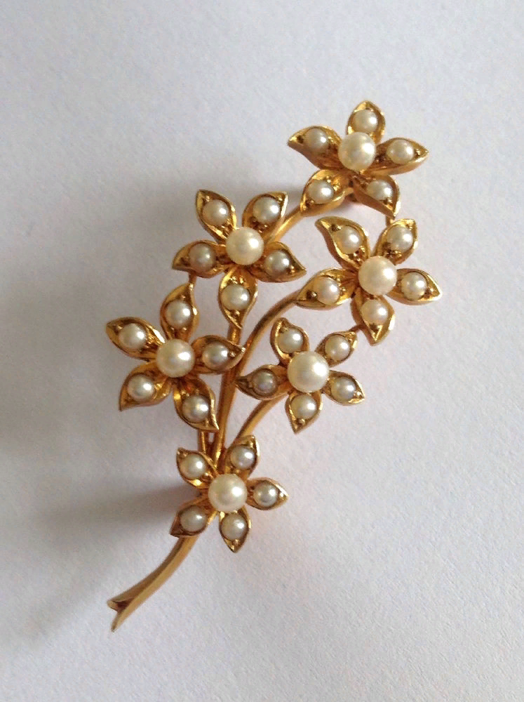  Среди множества видов старинных украшений особо выделяются удивительной красоты вещицы, сделанные из мельчайших, как маковое зёрнышко, жемчужин, известных как seed pearls — "семена жемчуга".-16