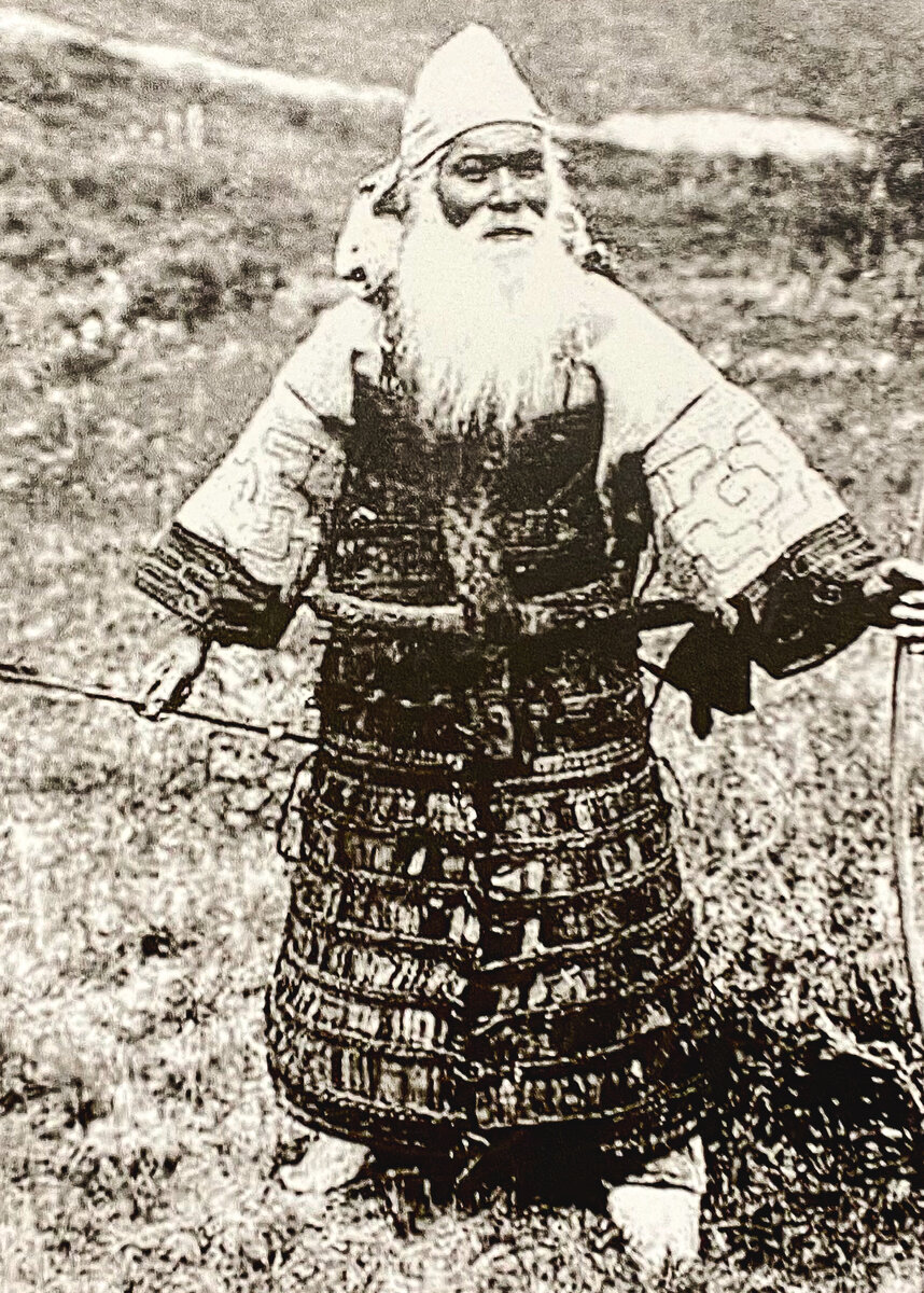 Житель Курильских островов. Фото из музея на острове Кунашир.