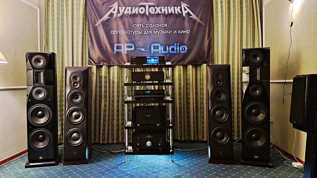 Напольная акустика Aurum Cantus New Grand Suprem, Напольная акустика Swan M808A.