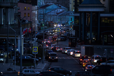    Вечерние пробки в Москве ©Николай Корешков РИАМО