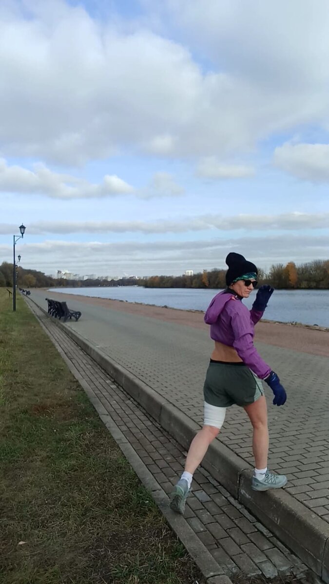 На одной из тренировок. 