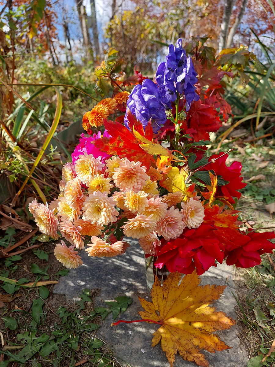 Октябрьский букет с кусочком неба. Виктория Белгородцева