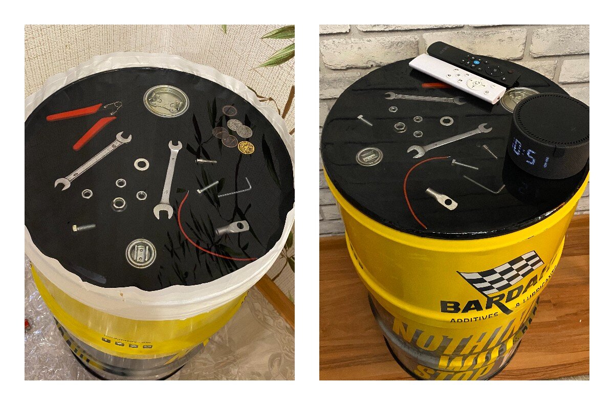 Столик с эпоксидной смолой