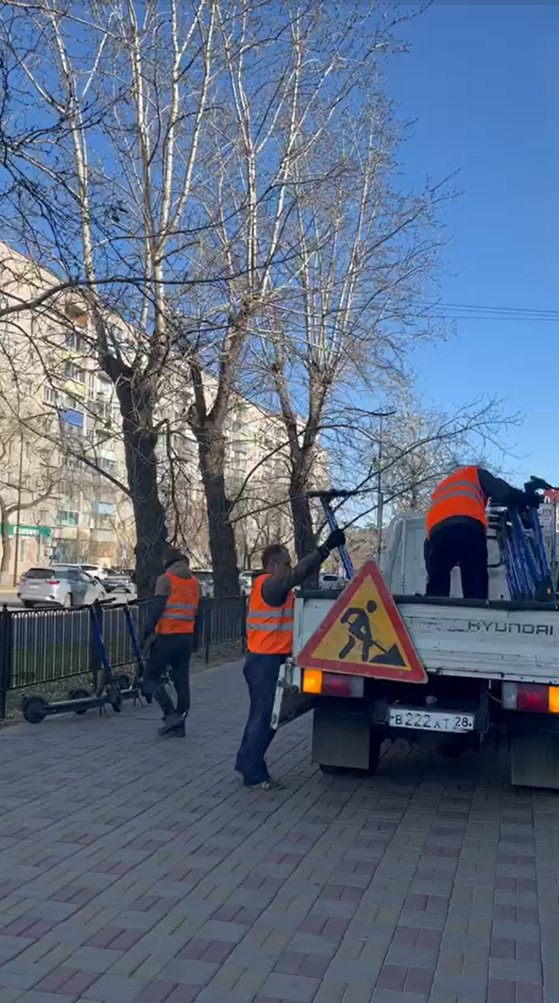    Фото: скриншоты видео администрации Благовещенска