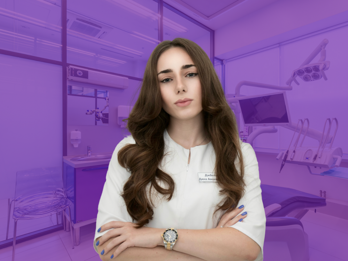 Врач стоматолог-терапевт клиники "Авантис" Джбейли Дина Аммаровна. Выпускница Первого Московского государственного медицинского университета имени И.М. Сеченова.