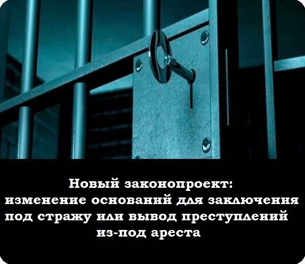 Новый законопроект: изменение оснований для заключения под стражу или ...