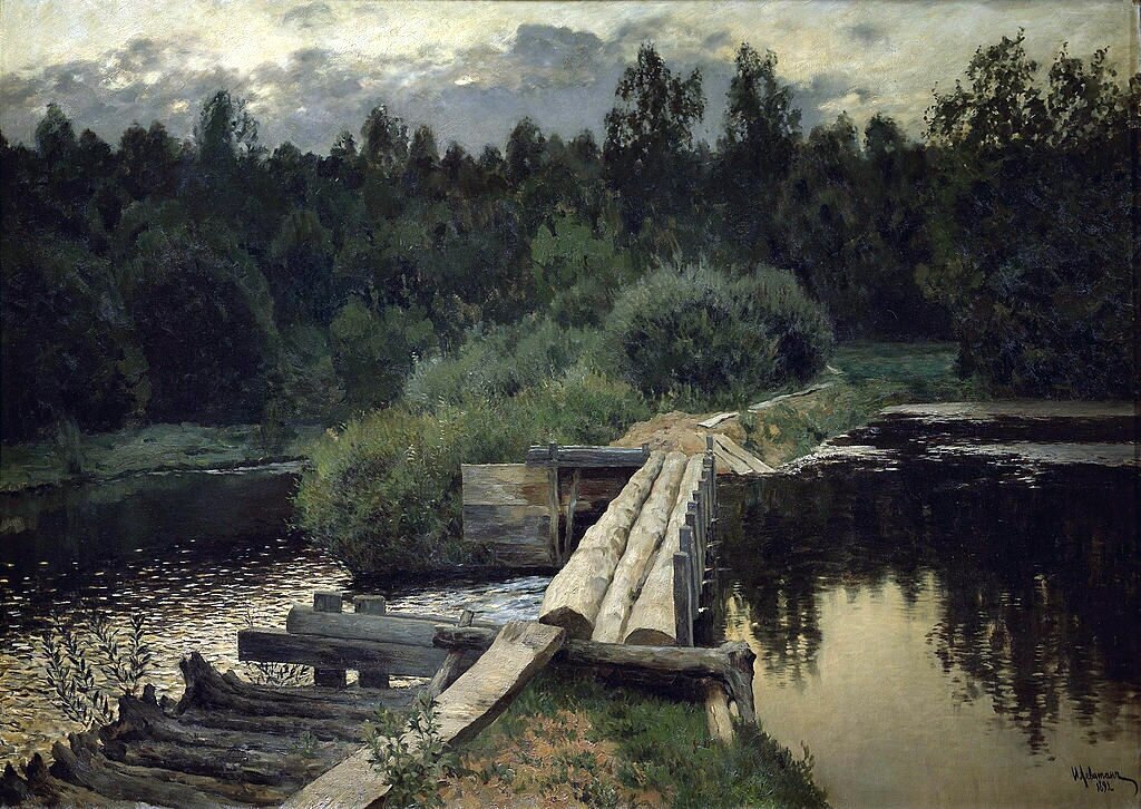 И. Левитан. «У омута», 1892 г.