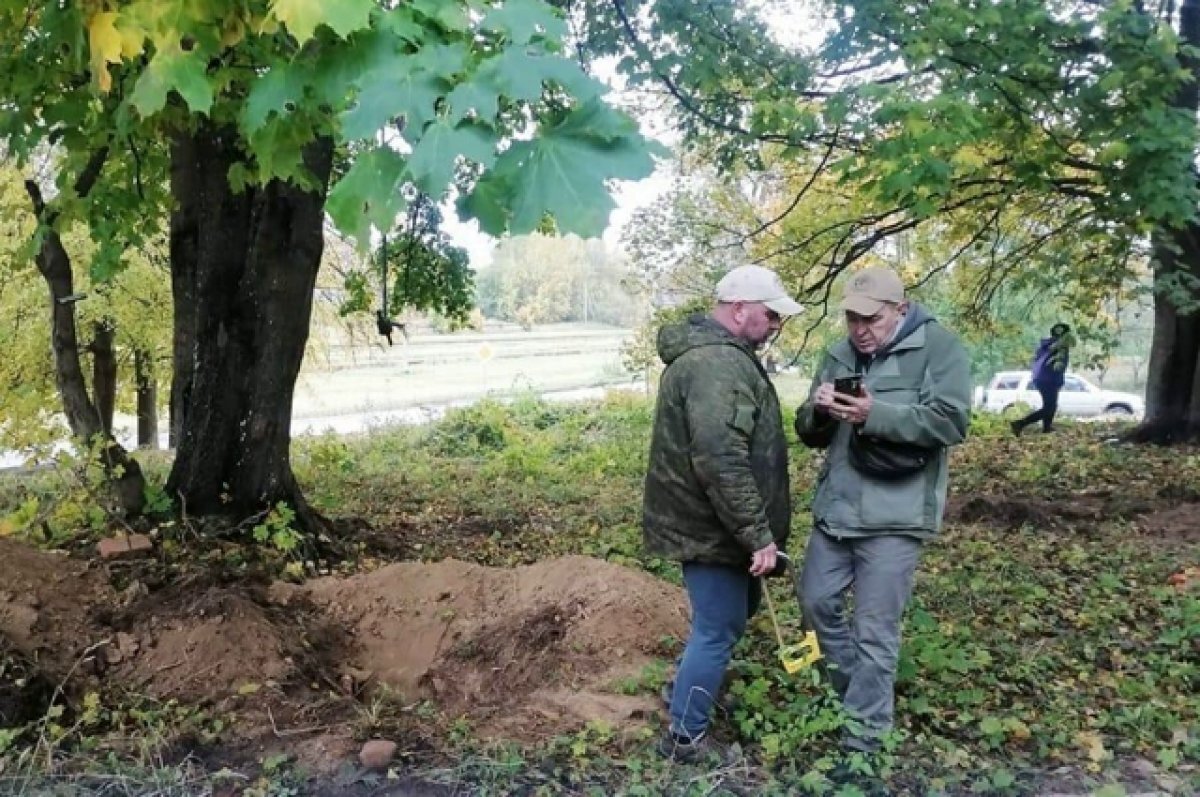    В Приморске обнаружили останки погибших воинов