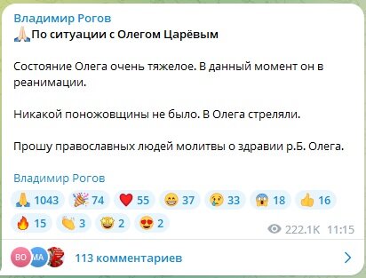 ФОТО: СКРИНШОТ HTTPS://T.ME/VROGOV