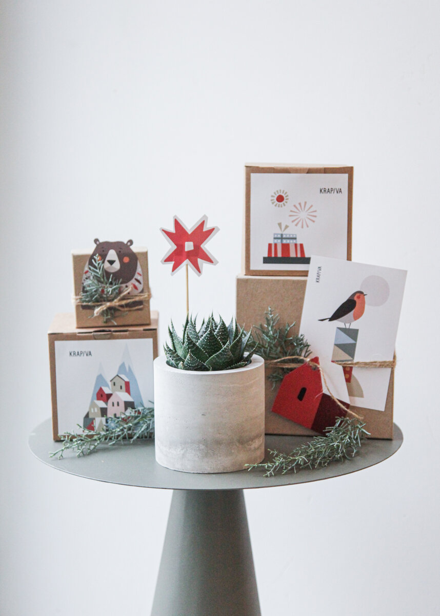 Коллекция новогоднего декора в скандинавском стиле