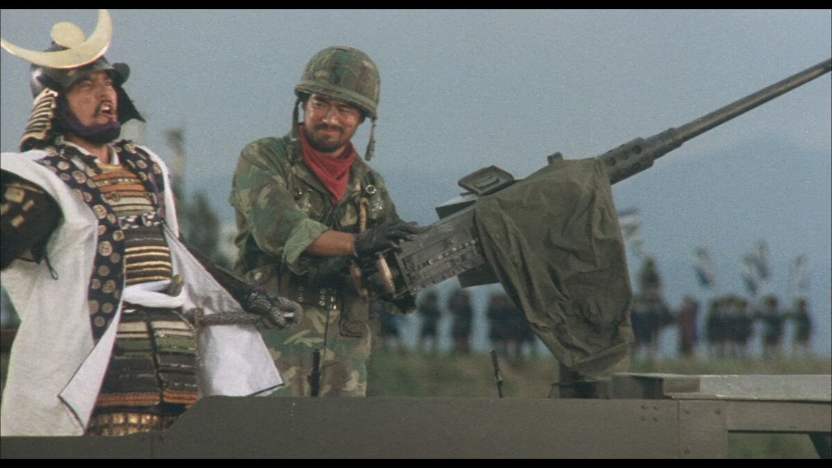 Кадр из фильма "Sengoku jieitai" (1979)