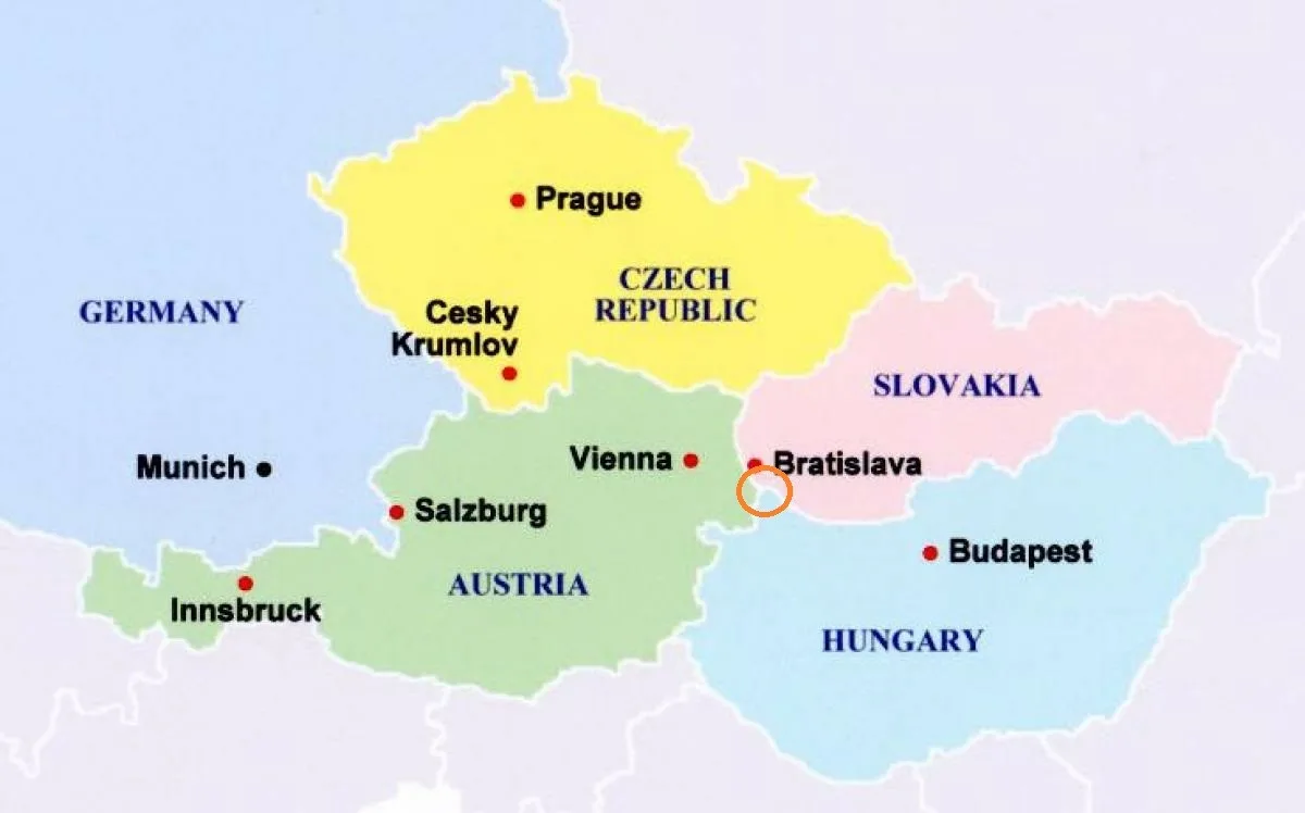 Чехия австрия германия. Карта Чехии Словакии Австрии и Венгрии. Карта Австрии Венгрии и Словакии. Чехия и Австрия на карте. Австрия и Венгрия на карте.