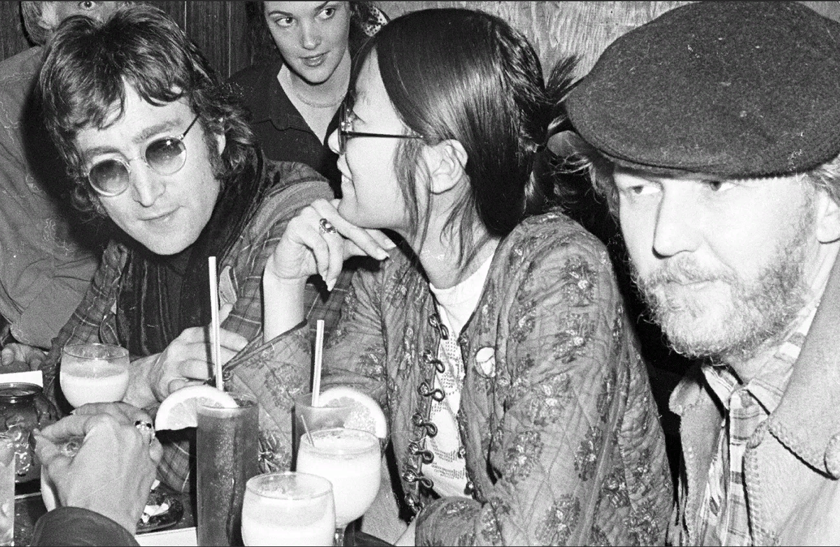 John, May Pang and Harry Nilsson