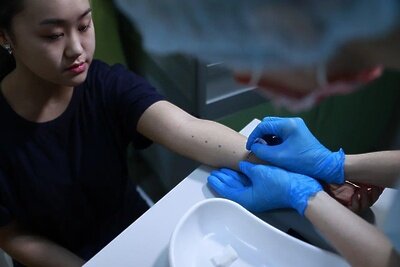    Обследование на аллергены © Пресс-служба Министерства здравоохранения Московской области