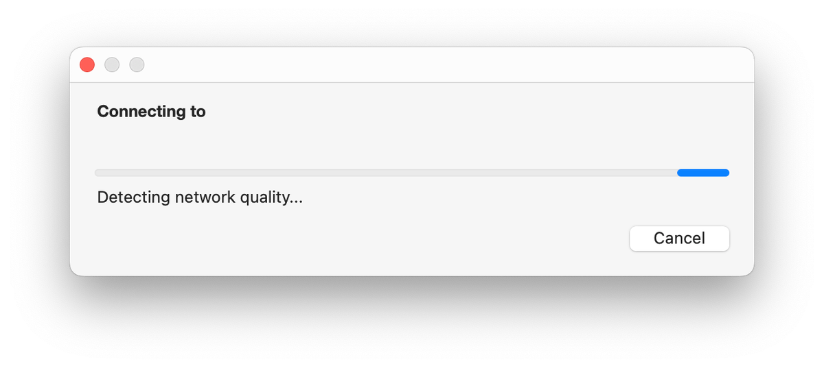 Detecting network quality при подключении по RDP на macOS