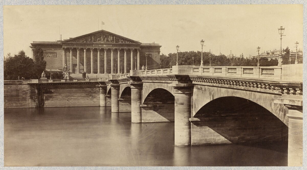 Неизвестный автор. Фасад Бурбонского дворца ©Musee de la Ville de Paris, Musee Carnavalet