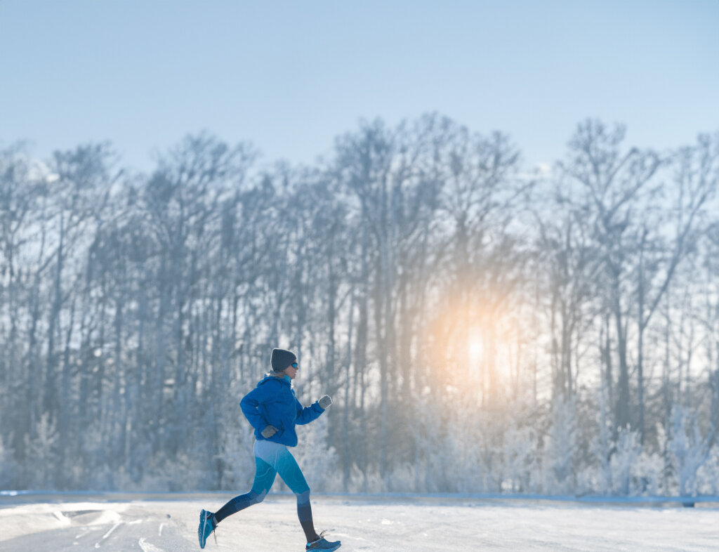 Бег зимой — лучшее время для проработки лени и формирование бегового объёма