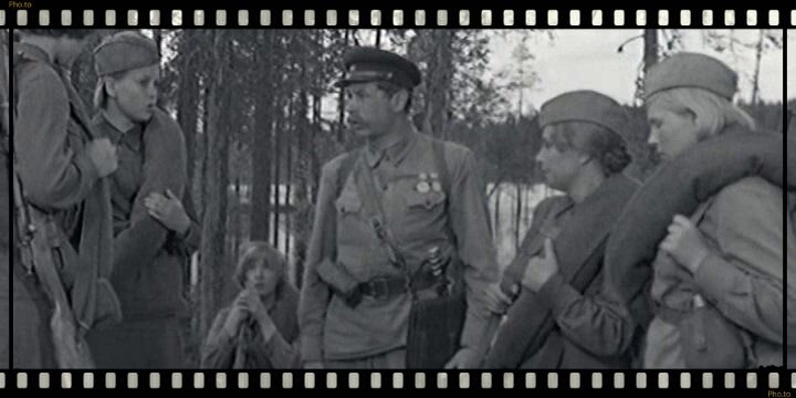 Кадр из фильма "А зори здесь тихие..." 1972г 