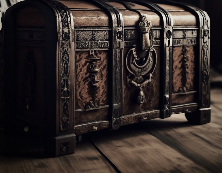 Волшебный сундук, в котором образуются вещи и еда (нейросеть)