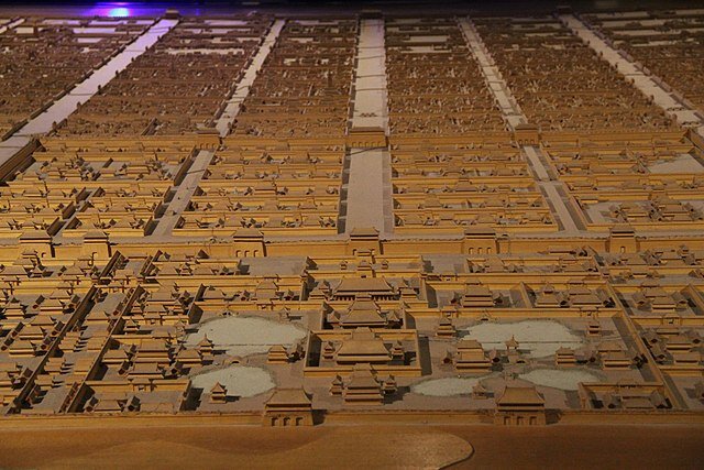 Реконструкция города Чанъань. Иллюстрация Wikimedia Commons 