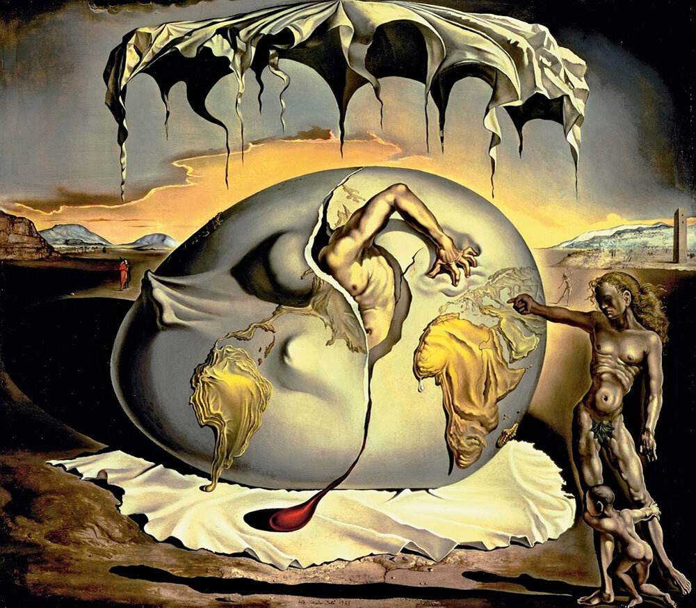 Geopoliticus Child Watching the Birth of the New Man. Salvador Dalí. 1943.