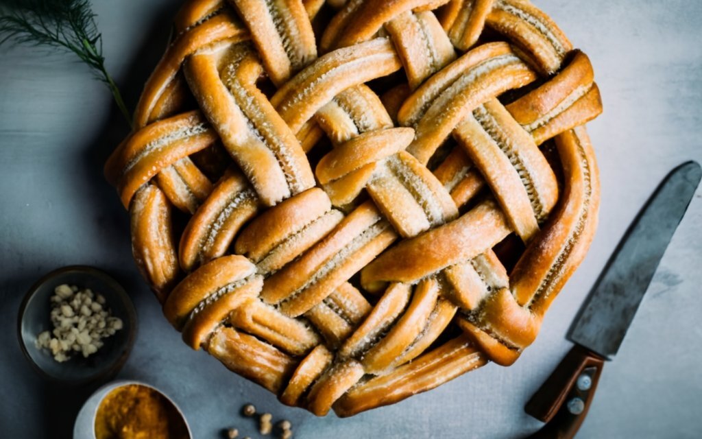 Пирог с румяной корочкой идеально подходит к чаю