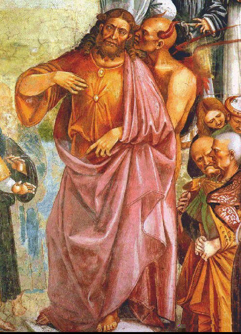 Христос и Антихрист. Лука Синьорелли 1501 год.