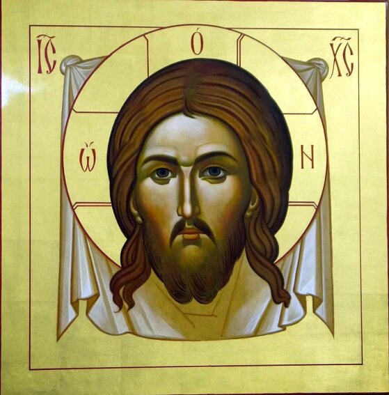 Рис.1. Икона «Спас не рукотворный» с надписями ИС и ХС.