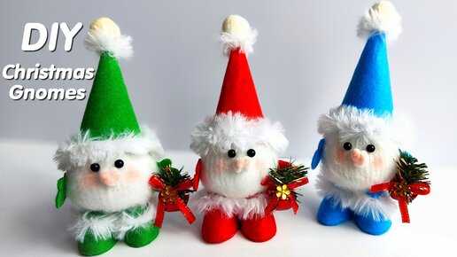 Так просто!❄️Прелестные гномики из носка и фетра. Diy christmas gnomes. Christmas decorations