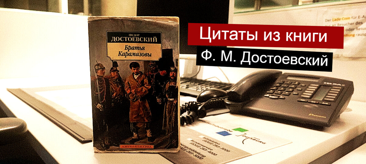 Недавно перечитывал отдельные главы из Братьев Карамазовых.