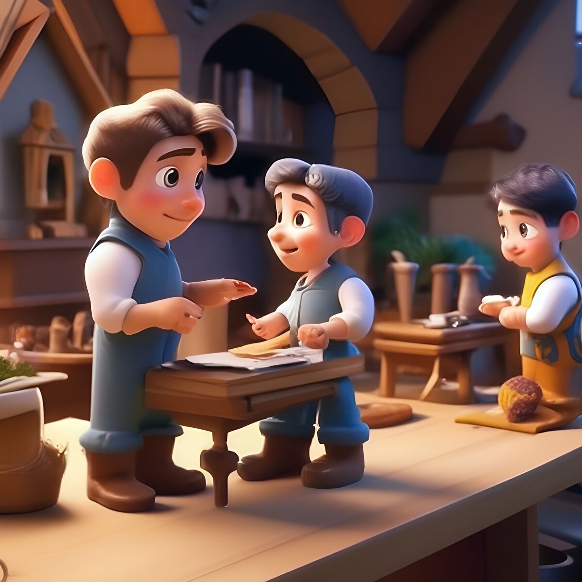 Маленькие человечки из сказки братьев Гримм