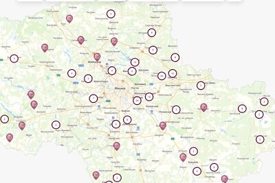    Карта объектов © Министерство инвестиций, промышленности и науки Московской области