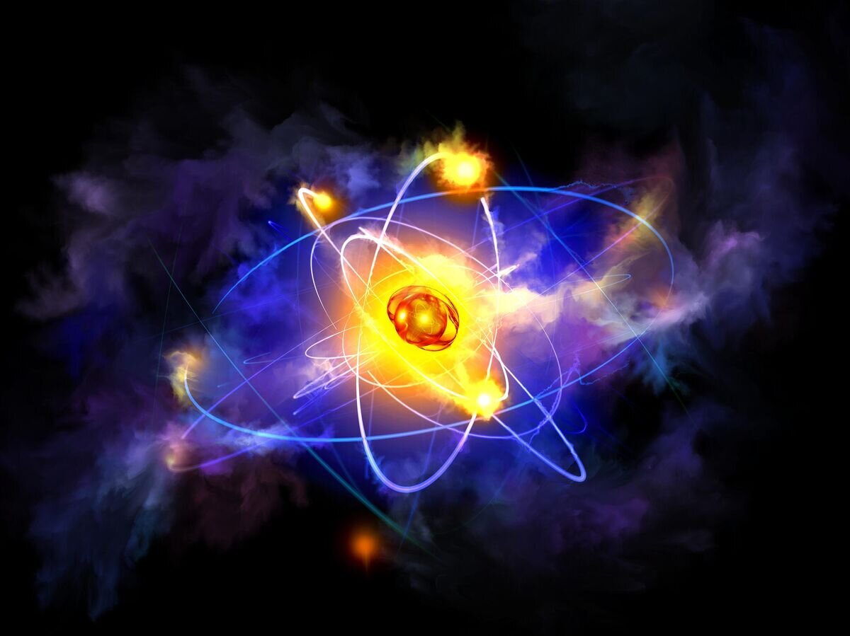 Самый тяжелый атом. Атом абстракция золотой цвет. Атоми картинки.