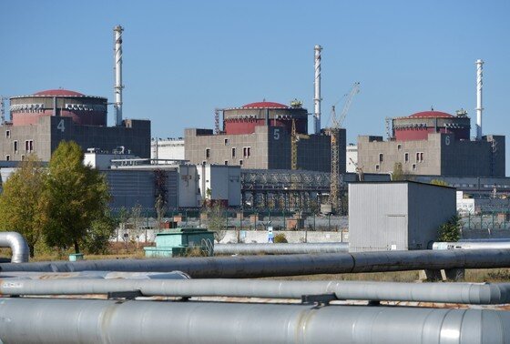    Энергоблоки Запорожской АЭС в Энергодаре