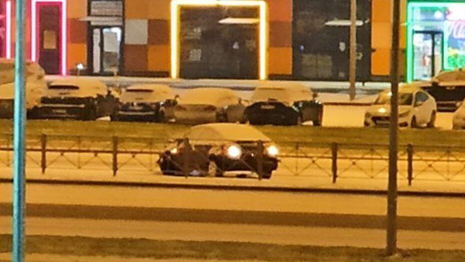    Один из участников аварии на Комендантском проспекте. Автор фото: t.me/Komenda24