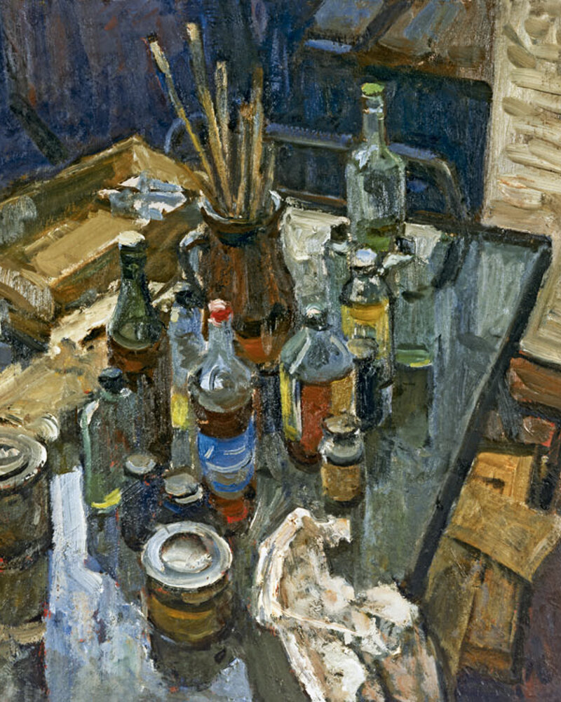 Художник Лев Александрович Русов "Кухня. Натюрморт"