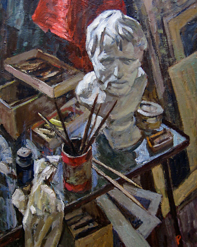 Художник Лев Александрович Русов "Натюрморт с Сенекой"