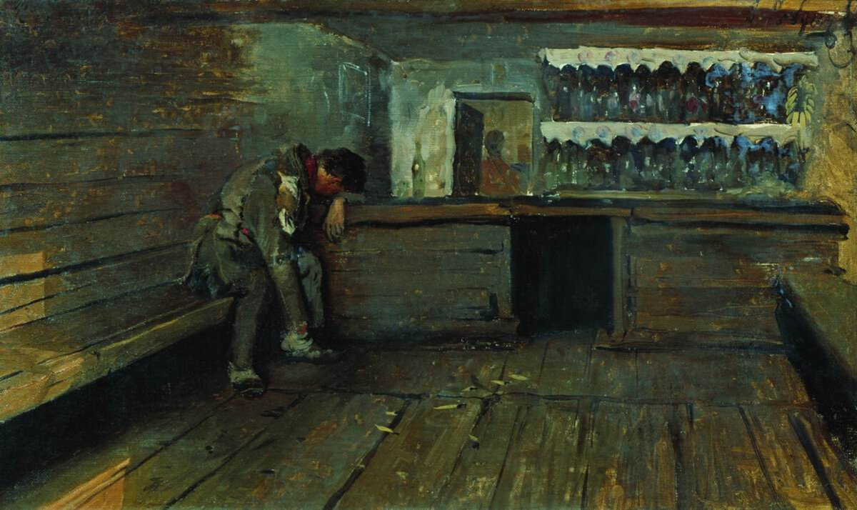 Андрей Рябушкин, «Кабак», 1891 год. Источник: https://commons.wikimedia.org