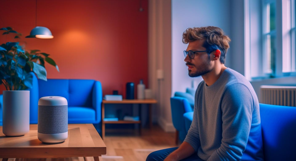 Примерно так видит Кандинский 2.2 героя нашего времени: Павла в обществе умной помощницы Исиды 