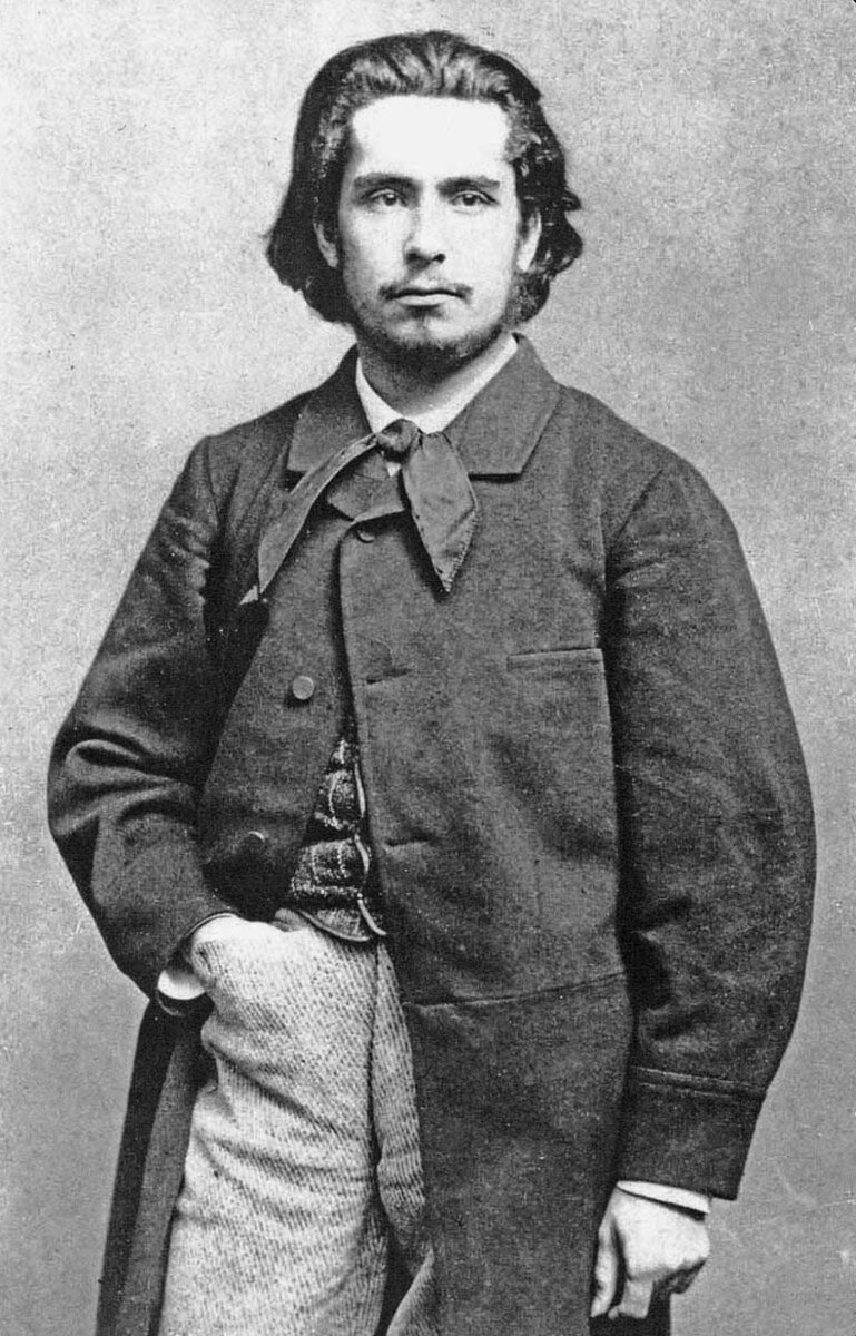 Фотопортрет: Клод Моне в молодости                          1865 год                                                                      Источник изображения: https://ru.pinterest.com/