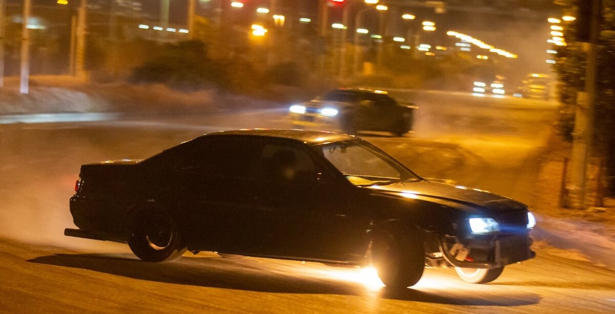 Toyota Mark 2 Night Drift Japan