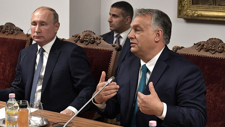 ПУТИН  ПРОВЁЛ В ПЕКИНЕ ВСТРЕЧУ С ПРЕМЬЕРОМ ВЕНГРИИ ВИКТОРОМ ОРБАНОМ — ТРИНАДЦАТУЮ ПО СЧЁТУ НАЧИНАЯ С 2009 ГОДА. KREMLIN POOL/GLOBAL LOOK PRESS