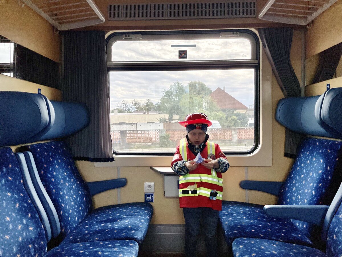 Лев наряжался на Хэллоуин в саду и решил продолжать это делать уже с нами. 