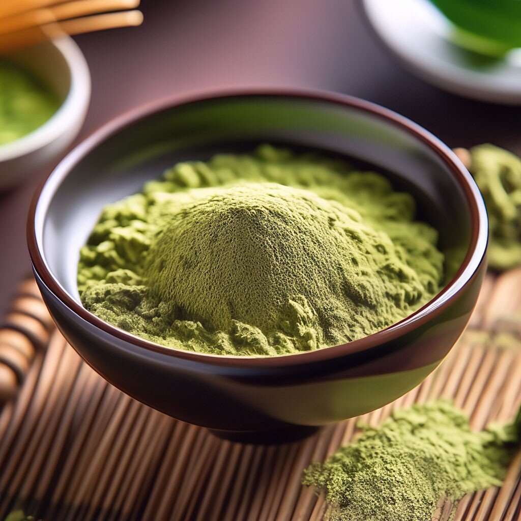 Зелёный чай матча.